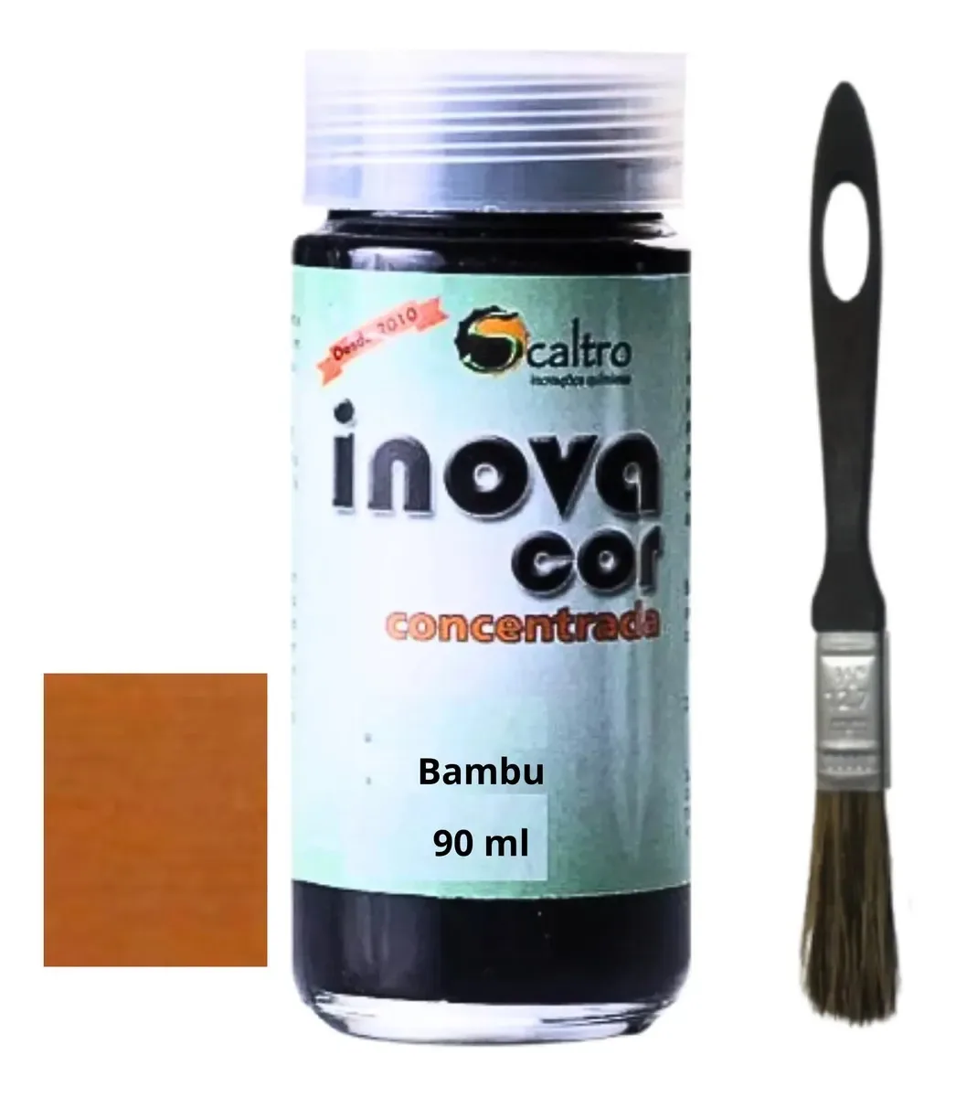 Tinta Para Couro 90ml Inovacor Alta Cobertura Cor Bambu