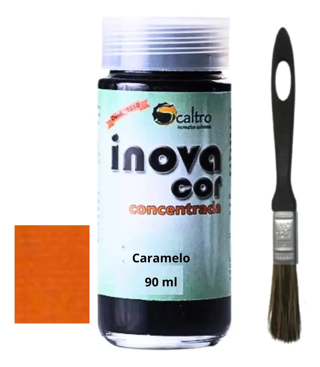 Tinta Para Couro Inovacor 90ml Alta Fixação Cor Caramelo