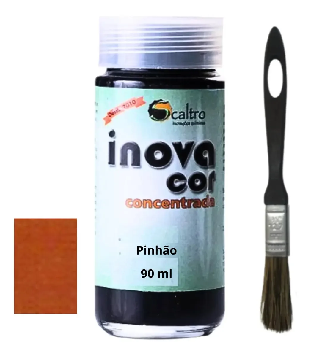 Tinta Para Couro Inovacor 90ml Alta Fixação Cor Pinhão