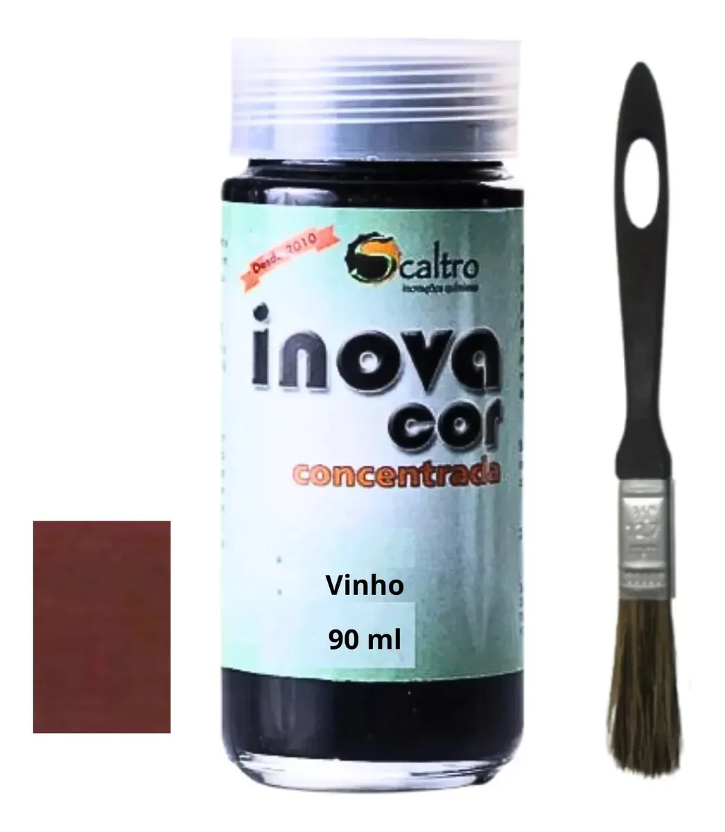 Tinta Para Couro Inovacor 90ml Restauração E Reparo Cor Vinho