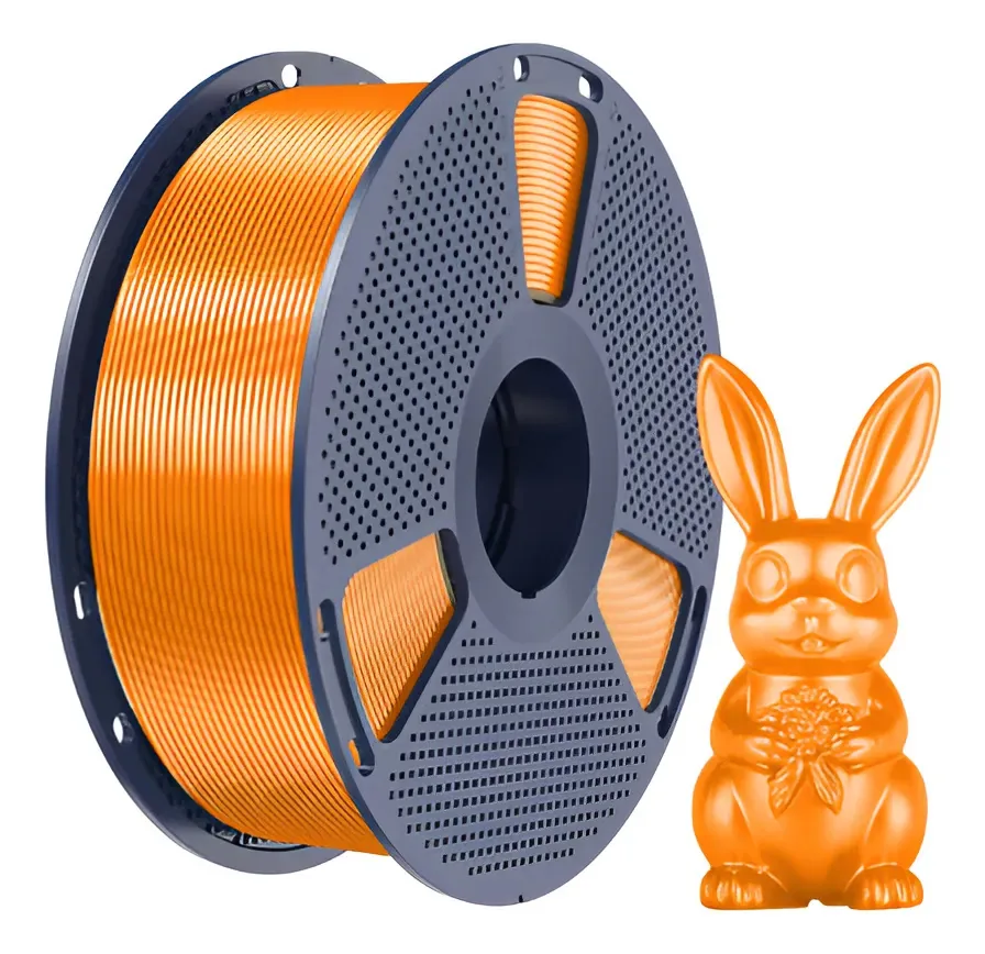 Filamento Impressão 3d Sunlu Pla+ Silk Laranja 1kg Laranja