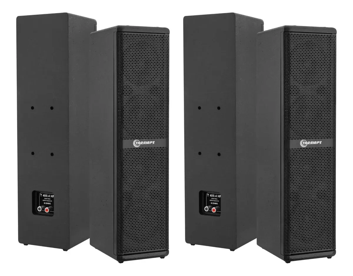 2 Caixas De Som Acúsitcas 4 Polegadas T 400.4 Hf Preto