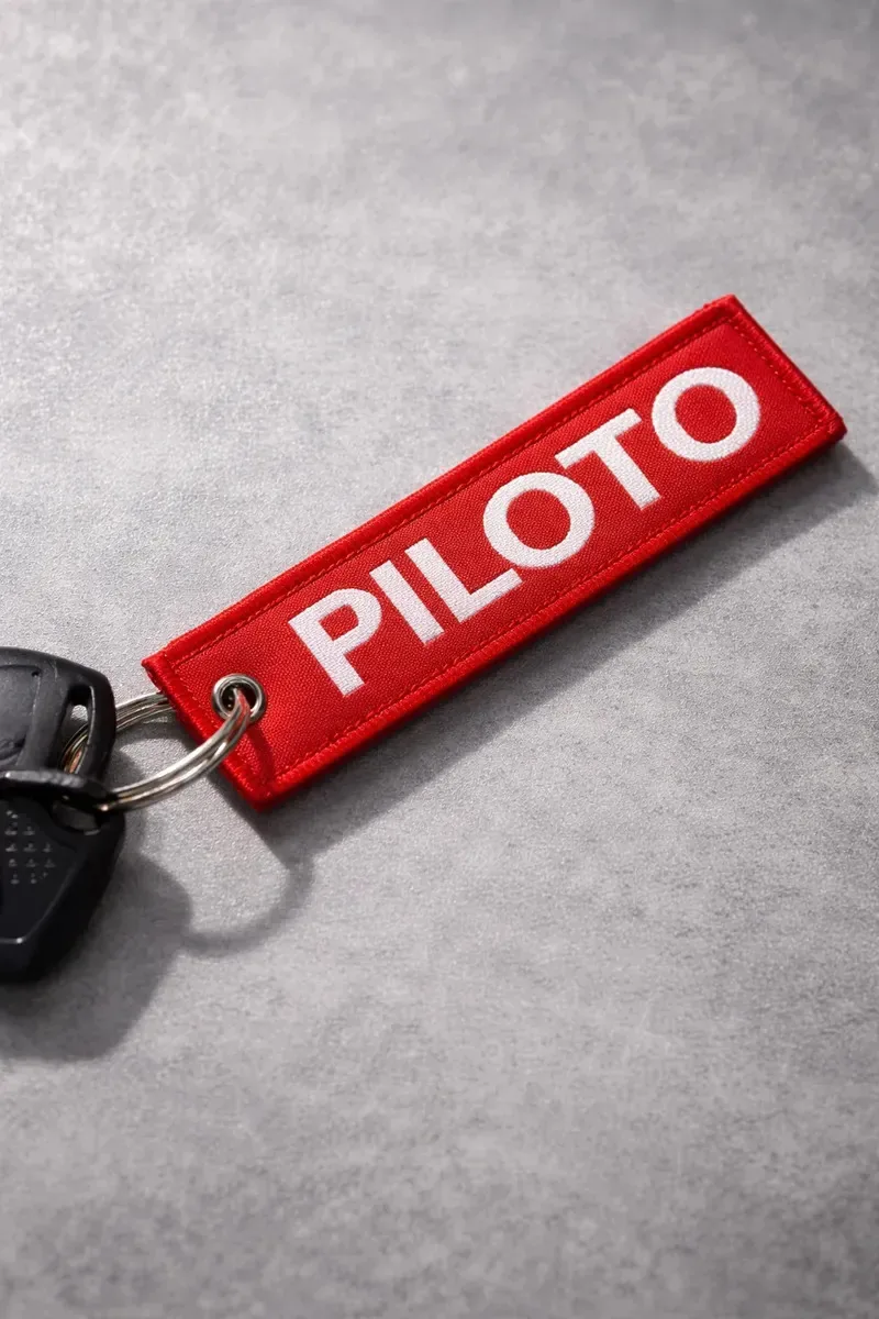 Chaveiro Remove Before Flight Aviação Tramado Frente Verso Cor Piloto