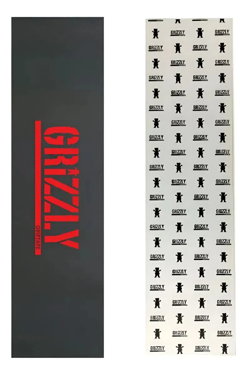 Lixa Grizzly Skate Bear Emborrachada Cor Vermelho