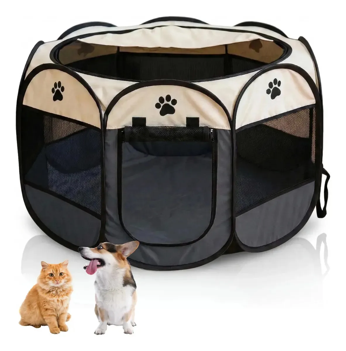Casinha Pet Cachorro Gato Cercadinho Conforto Portátil