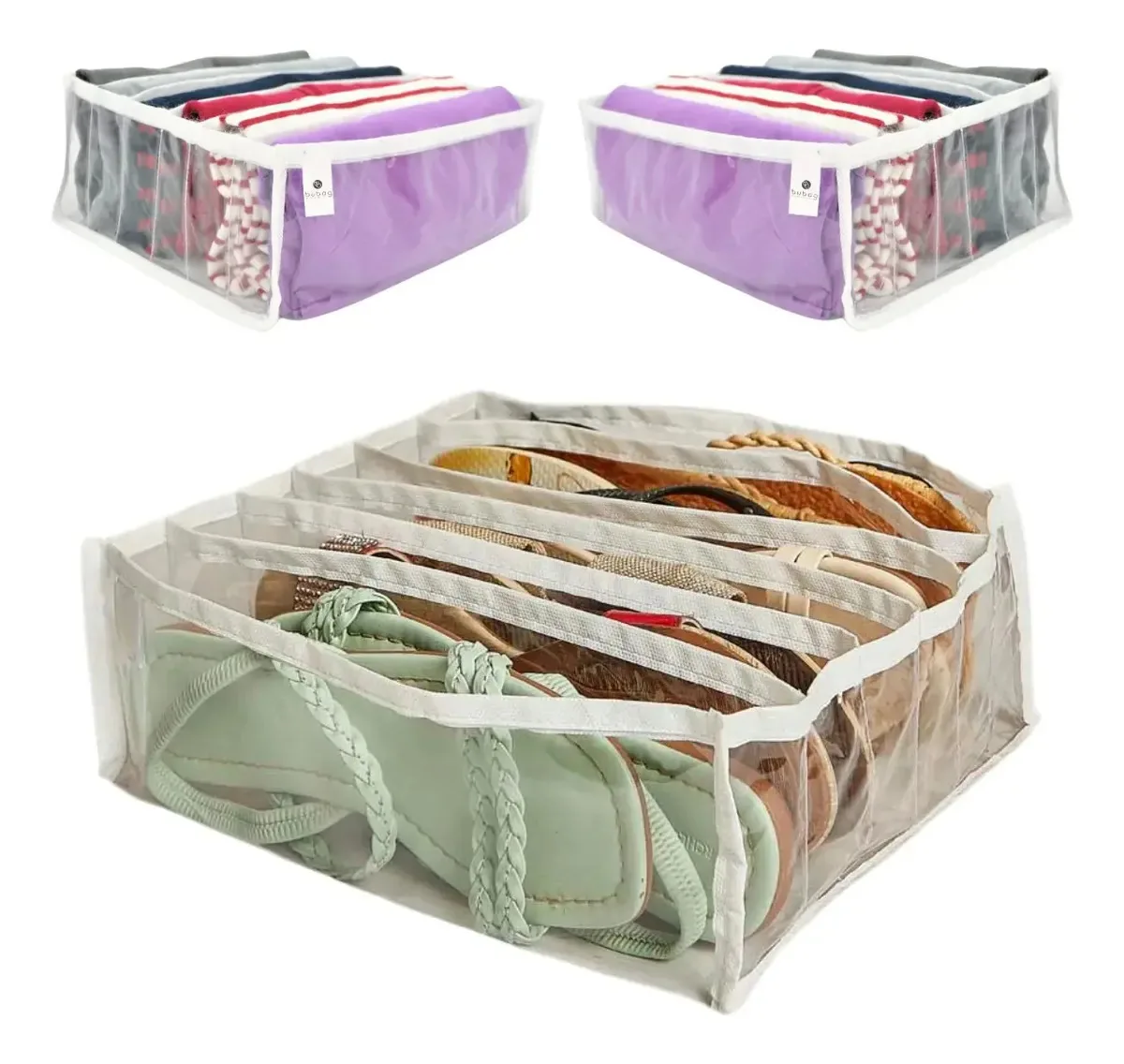 Kit 3 Colmeia Organizador Guarda Roupa Blusas Soutiens Ou