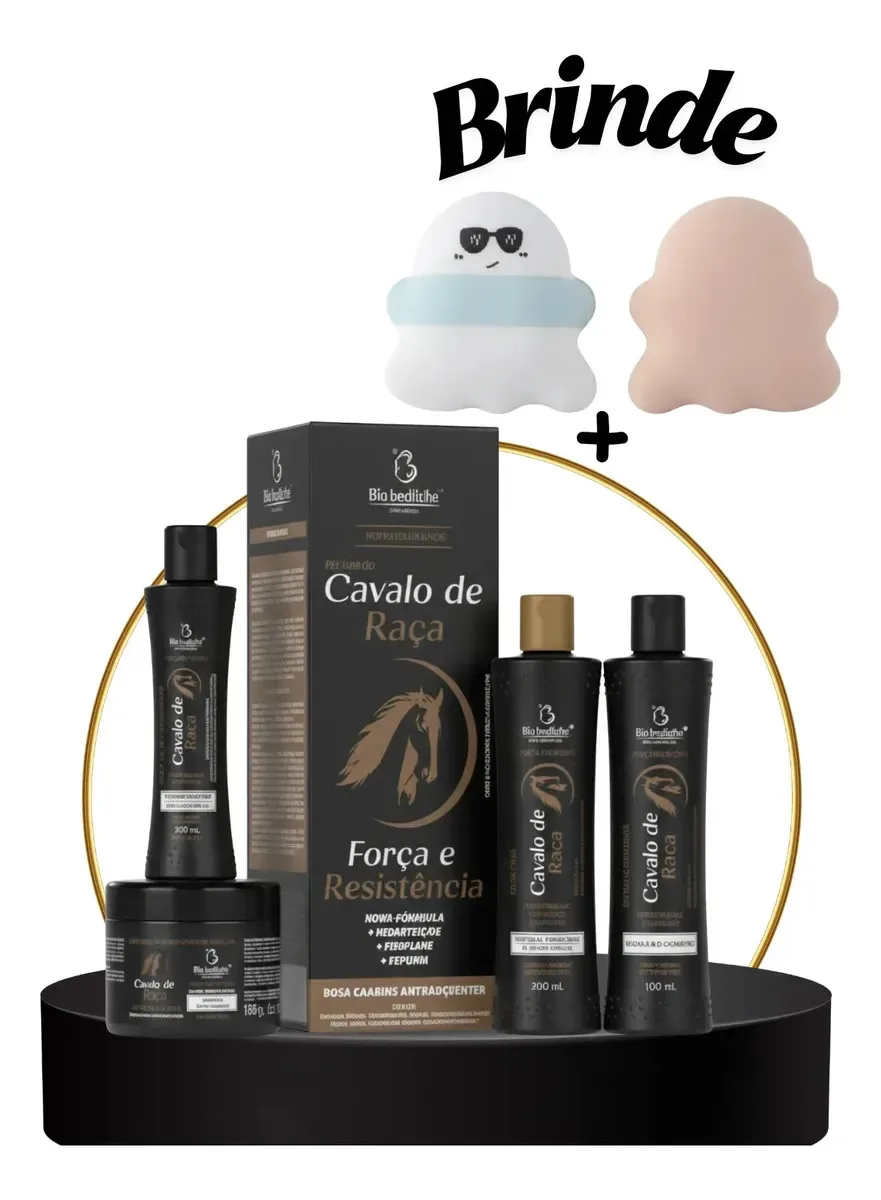 Kit Capilar Cavalo De Raça Crescimento E Força +