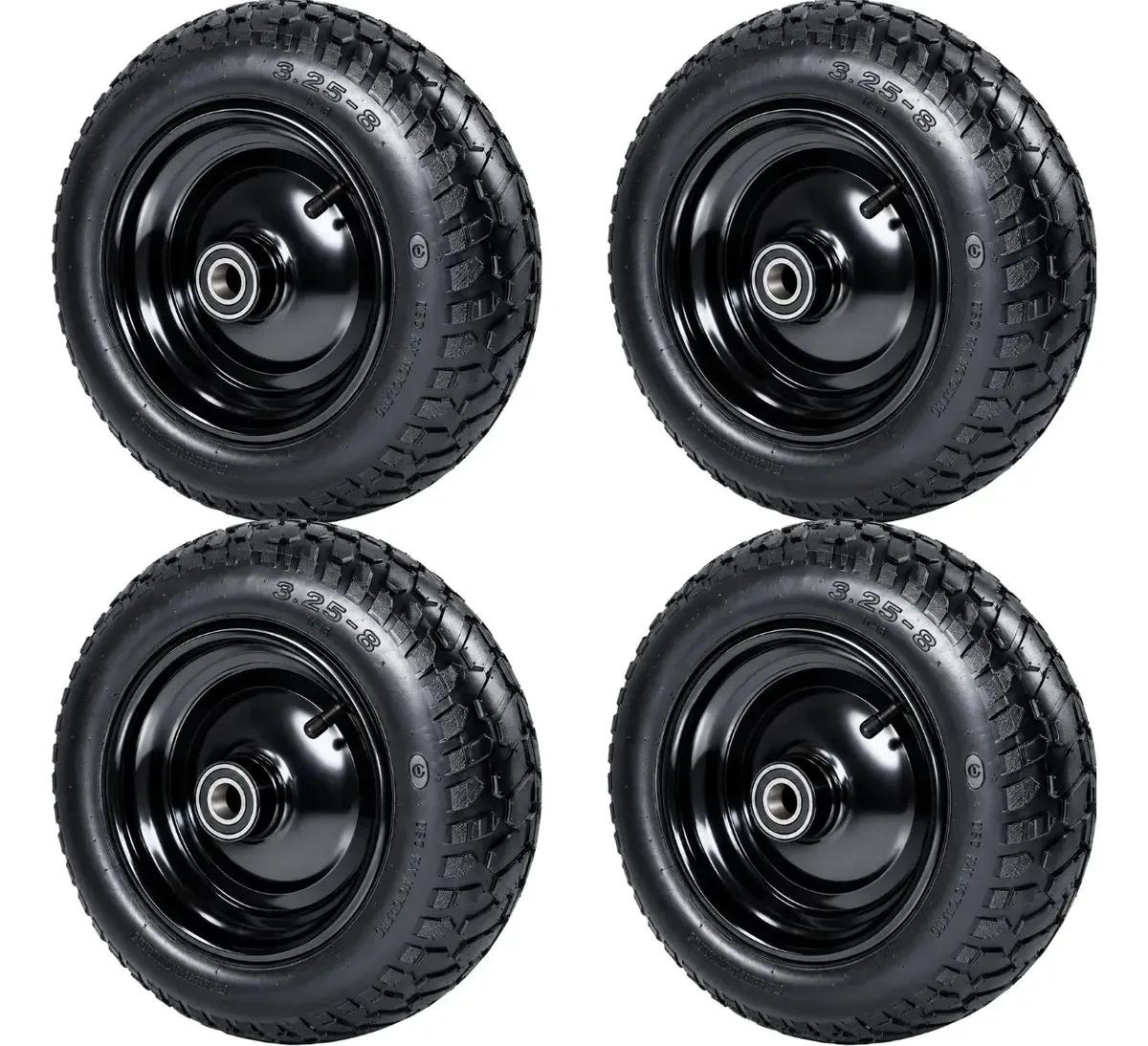 4 Pneus Carrinho De Carga Mão 8pol 3.25-8 Rol. Esfera 600kg A1