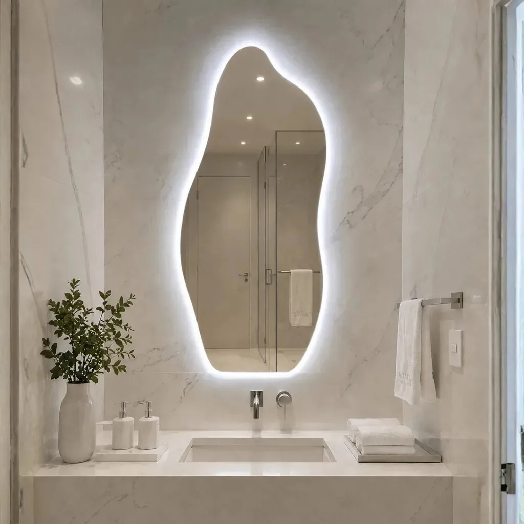 Espelho Lopazzi Orgânico Magnus Led 90x40cm P/salão,banheiro