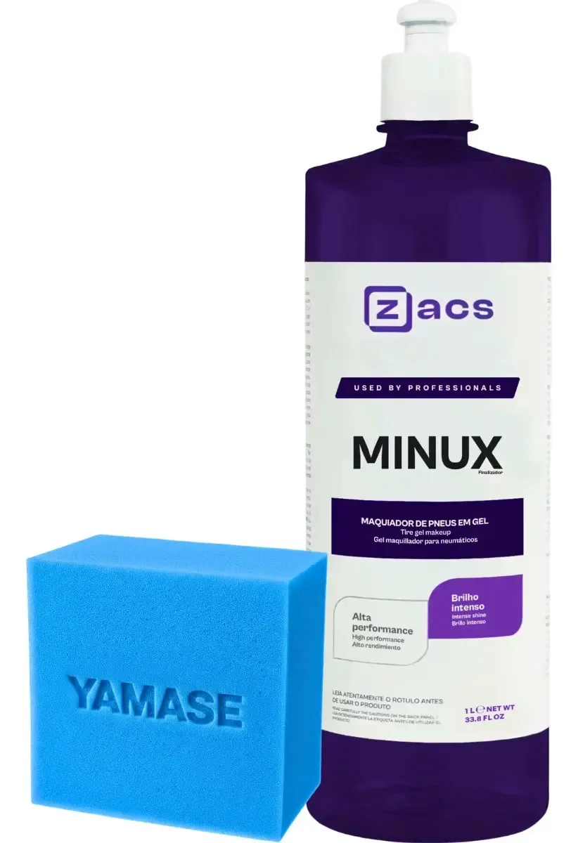 Minux Zacs 1l Pneu Pretinho Acabamento Profissional Preto
