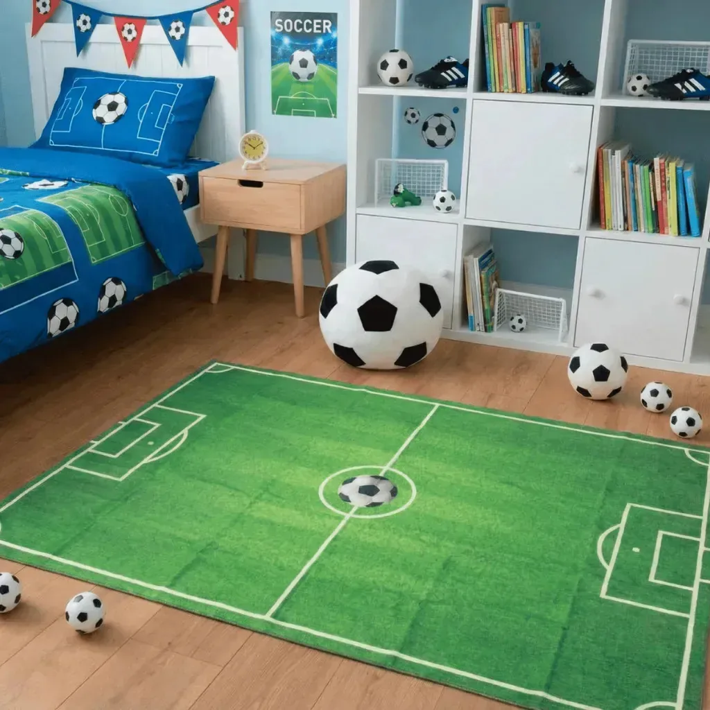 Tapete Infantil Atividades Educativo Emborrachado Térmico Futebol