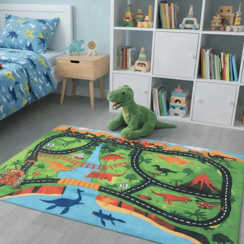 Tapete Infantil Atividades Educativo Emborrachado Térmico Dinossauro