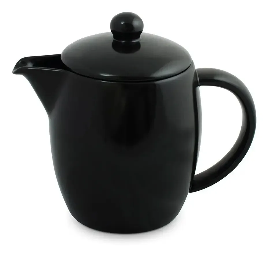Leiteira Colonial Cerâmica Ceraflame 800ml Preto Atóxica Preto