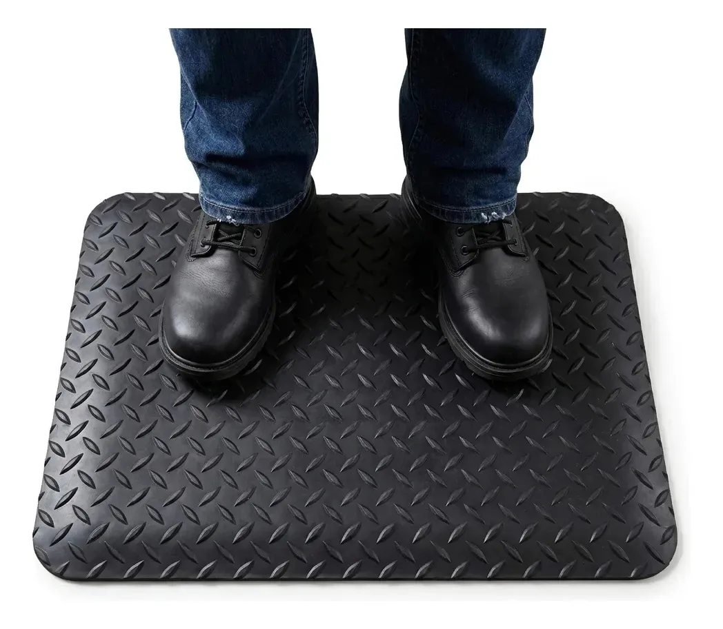 Tapete Anti-fadiga 60cmx50cm Ergonômico Diamante Conforto Preto