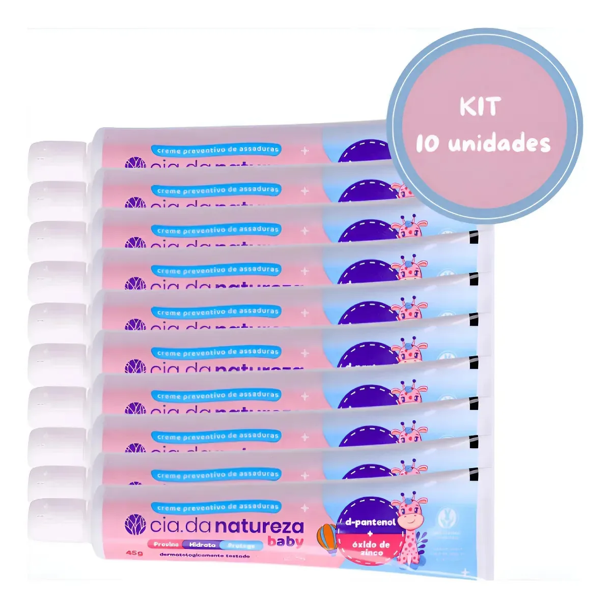 Kit C/10 Creme Pomada Assaduras Cia Da Natureza 45g