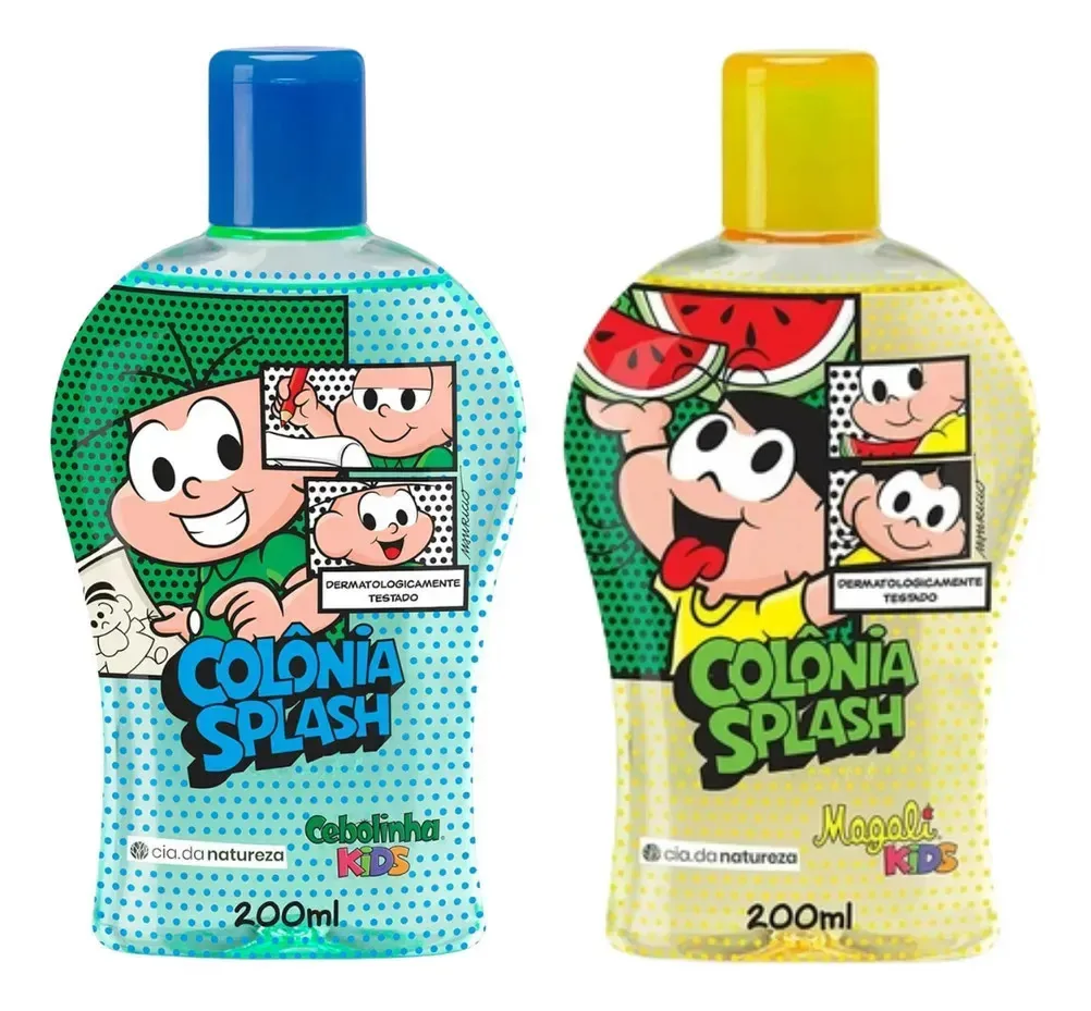 Kit C/2 Colônia Turma Da Mônica Kids - Magali E Cebolinha