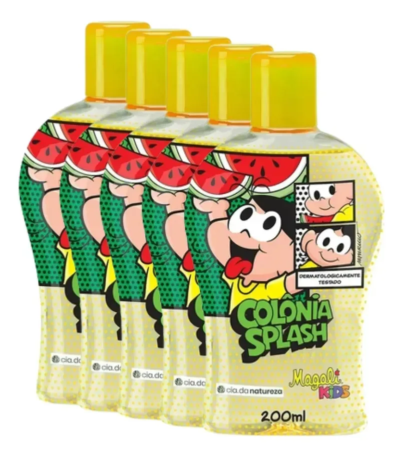 Kit C/5 Magali Kids Colônia Splash Infantil -turma Da Mônica