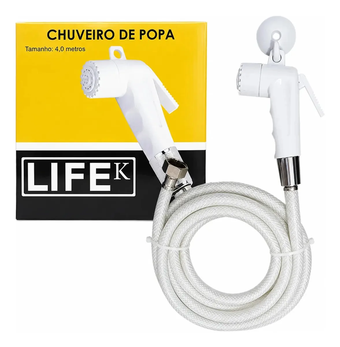 Chuveiro De Popa Ducha Náutica Com Mangueira 4m Lancha Barco