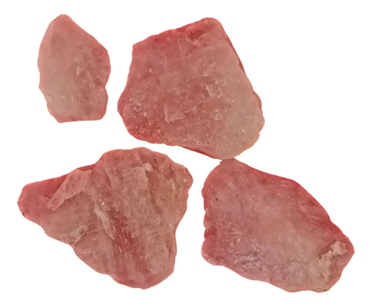 Pedra Natural Quartzo Rosa Bruto 500 Gramas