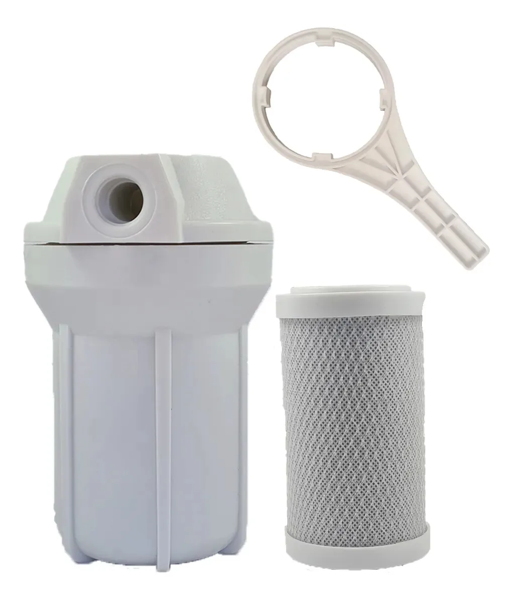 Filtro Agua 5 Ponto Uso Pou Carvão Ativado Carbon Block Branco