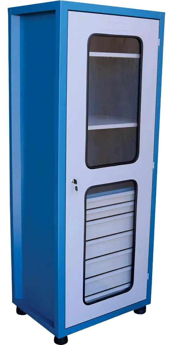 Armário P/ Ferramentas Visor 3 Prateleiras 7 Gavetas Fercar Azul