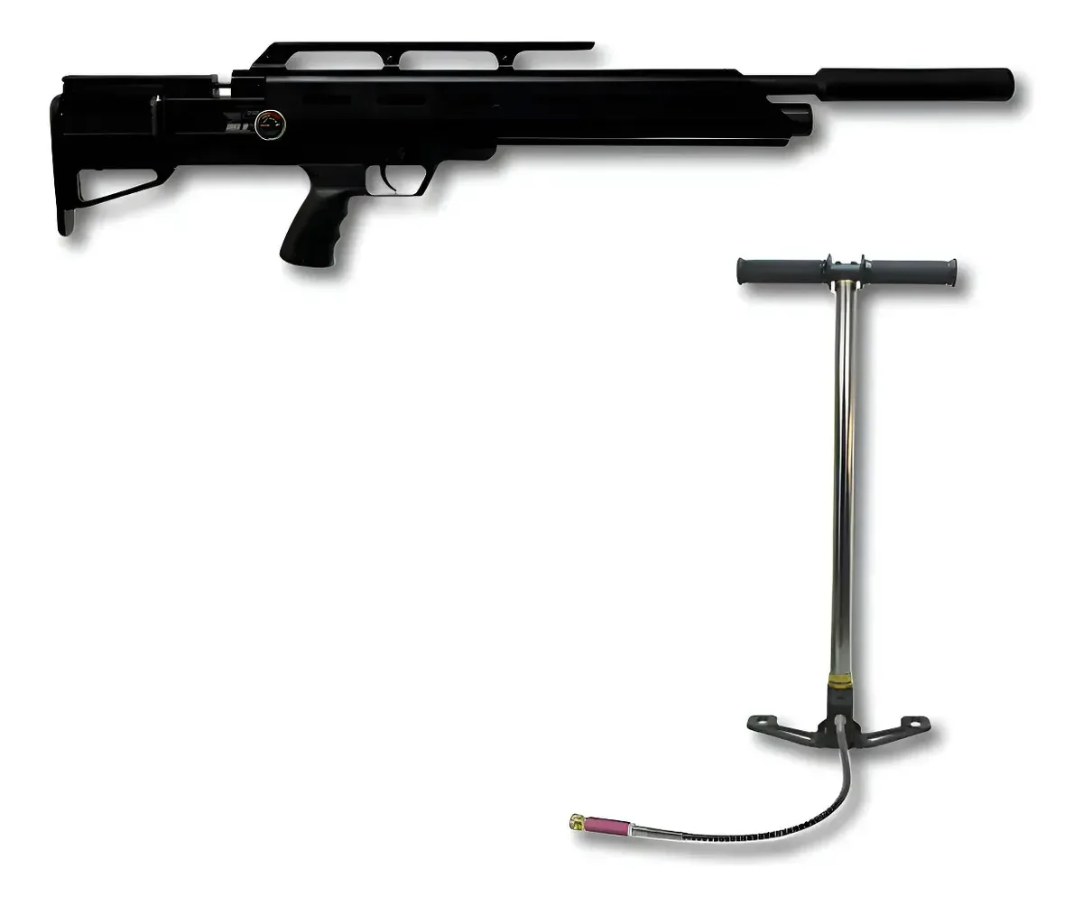 Urko Bullpup 6.35 Preta + Bomba Preto 6.35 Mm