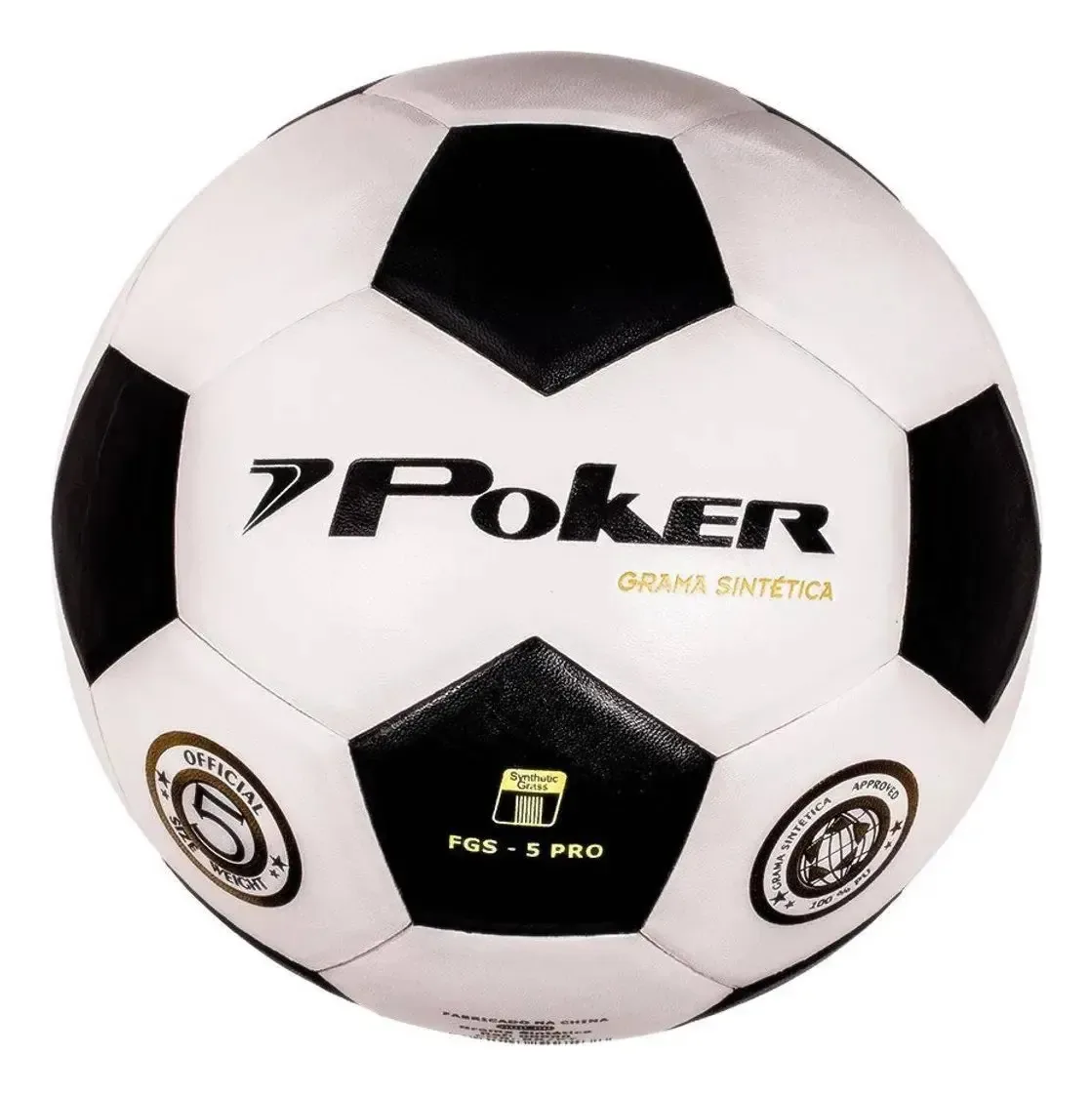Bola Futebol Society Poker Grama Sintética Vulcanizada