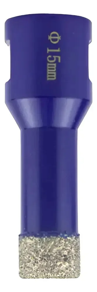 Broca Diamantada 15mm Esmerilhadeira Porcelanato Cerâmica