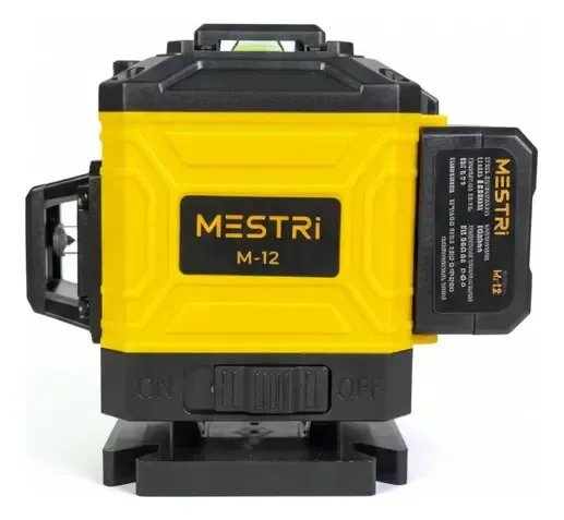Nível A Laser Verde 12 Linhas Esquadro + Suporte + Bateria