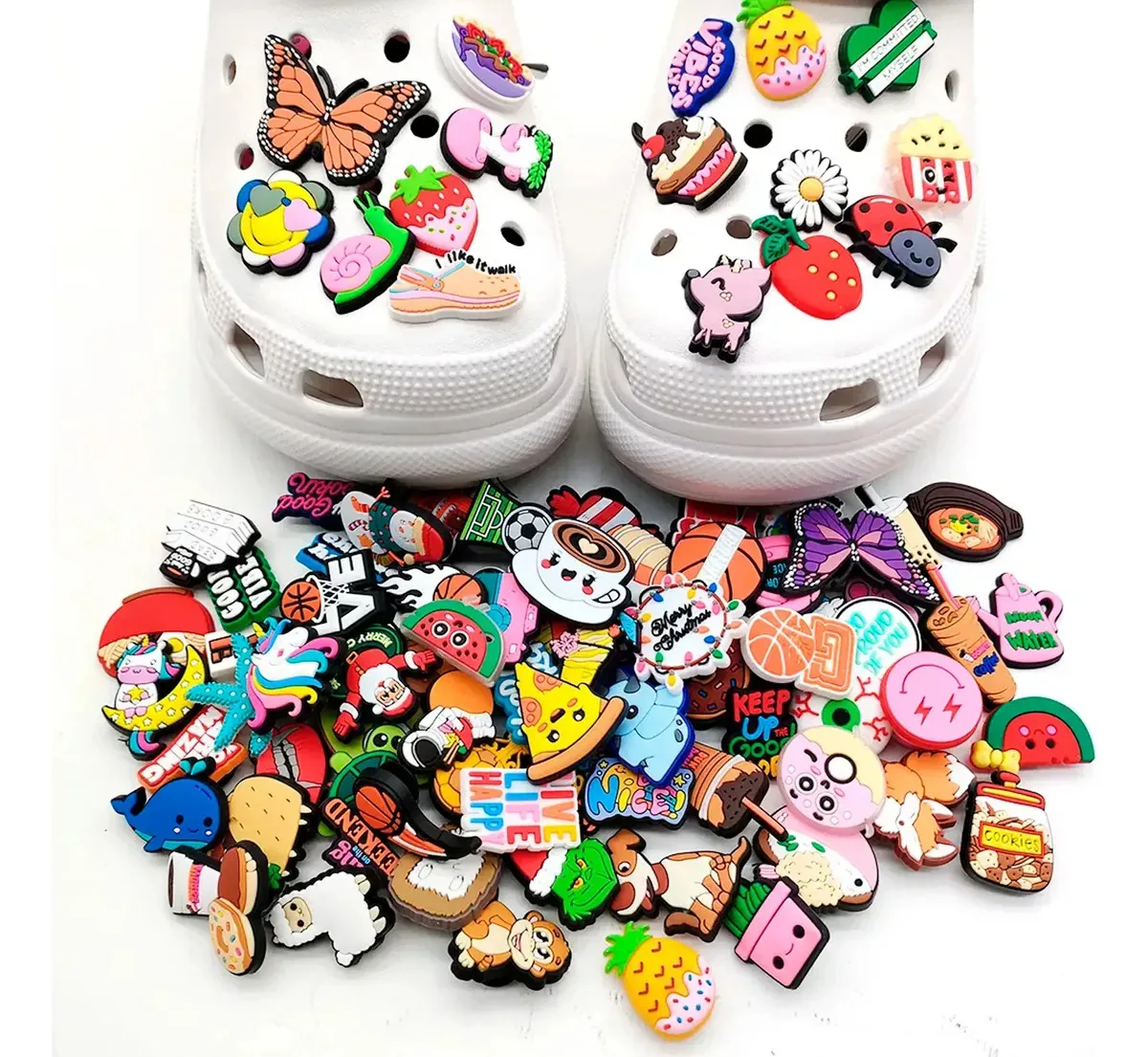 Kit de 30 Pins Kredas para Babuche Colorido Sortido
