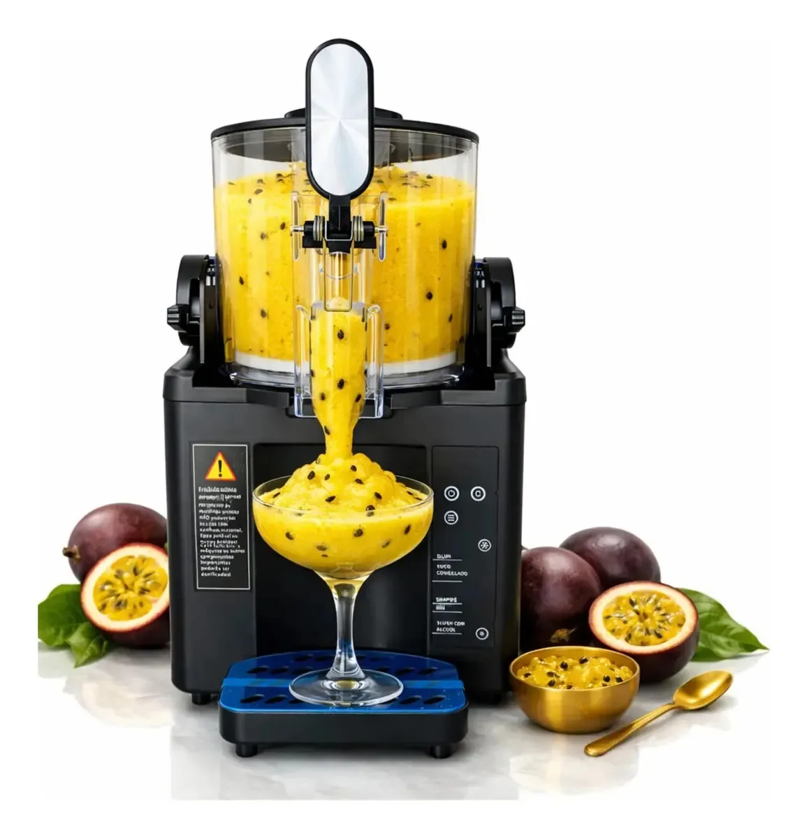 Maquina Bebidas Geladas Slush Sorvetes Profissional Elétrica Azul-aço 1.5 Litros 50/60hz