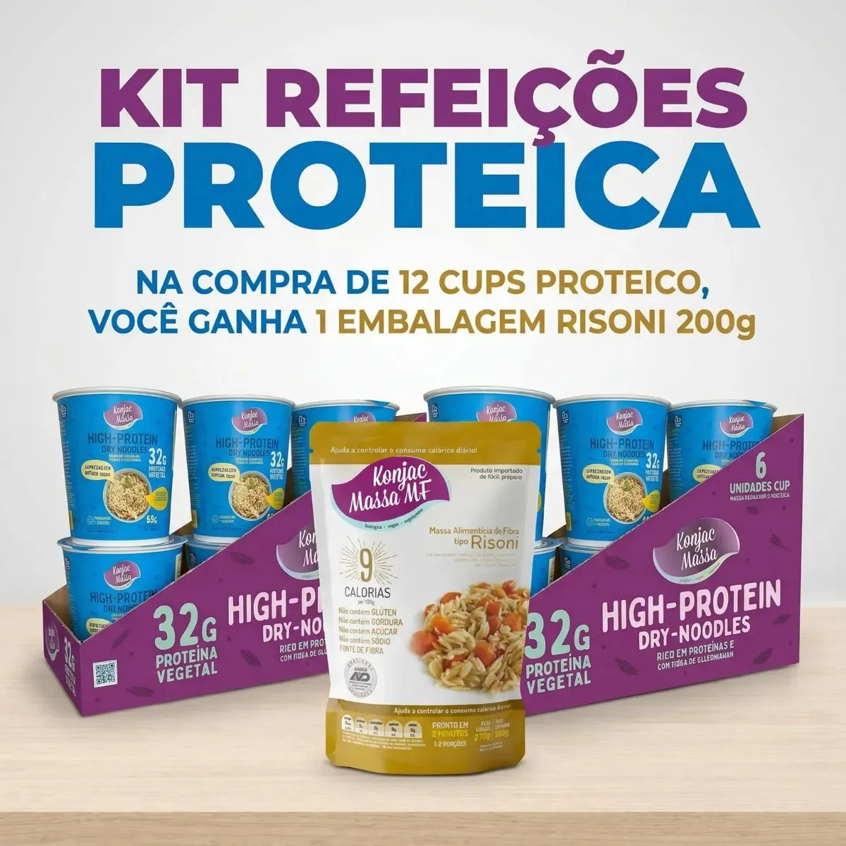 Kit 12 Cups Instantâneo Frango + 1 Risoni 270g