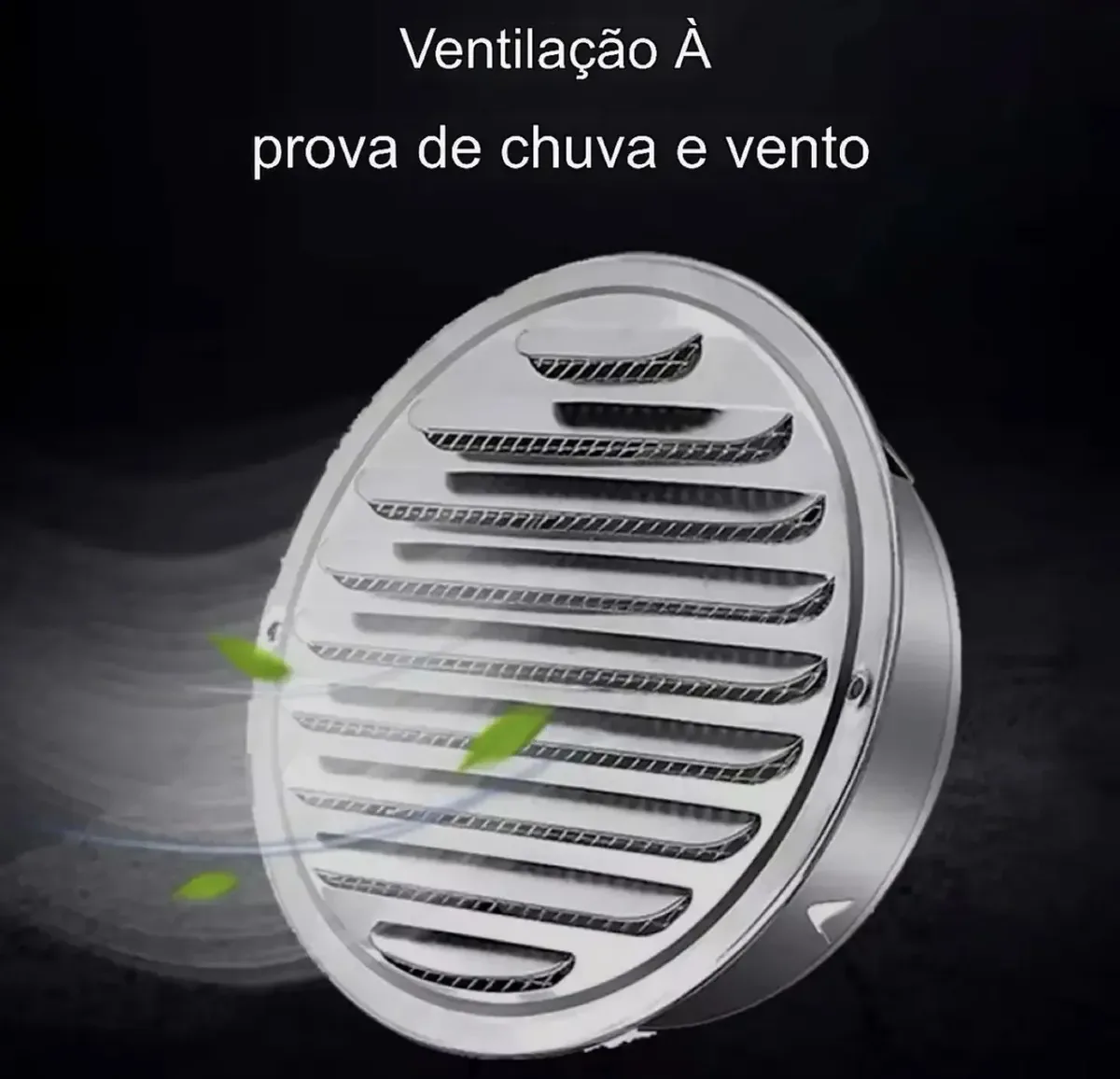 Grelha Inox Acabamento Exaustor Coifa Ventilação 150mm Prateado