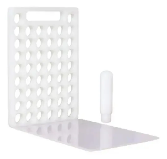 Placa Porcionadora Dosadora 10g Doces Brigadeiro 50f Branco
