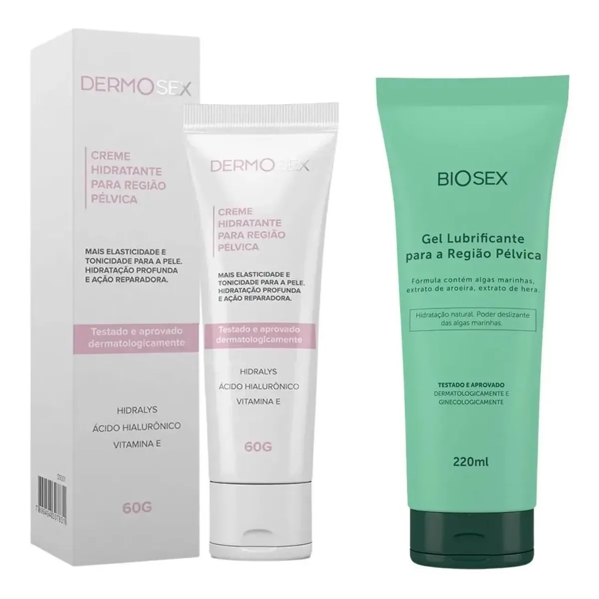 Kit Hidratante Cuidado Pelvico E Gel Lubrificante Biosex