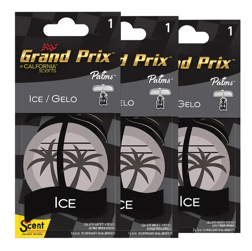 Kit 3 Aromatizantes Automotivo Grand Prix - Ice