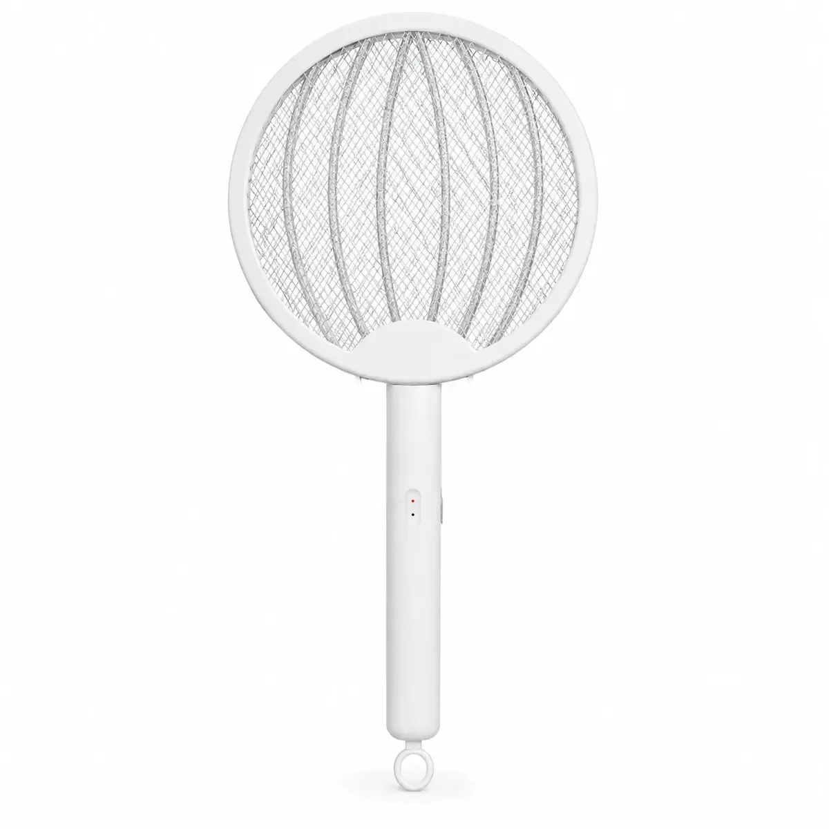 Raquete Elétrica Dobrável Mata Mosca Mosquito e Insetos, Portátil, Compacta e Prática para Casa, Quarto, Sala, Cozinha, Área de Serviço e Viagens Cor Branca Dunanda Oficial