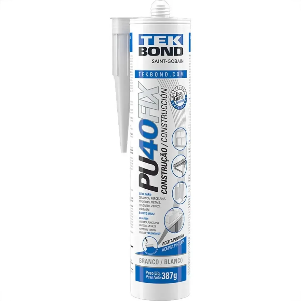 Cola Pu40fix Tekbond Branco 387g/280ml
