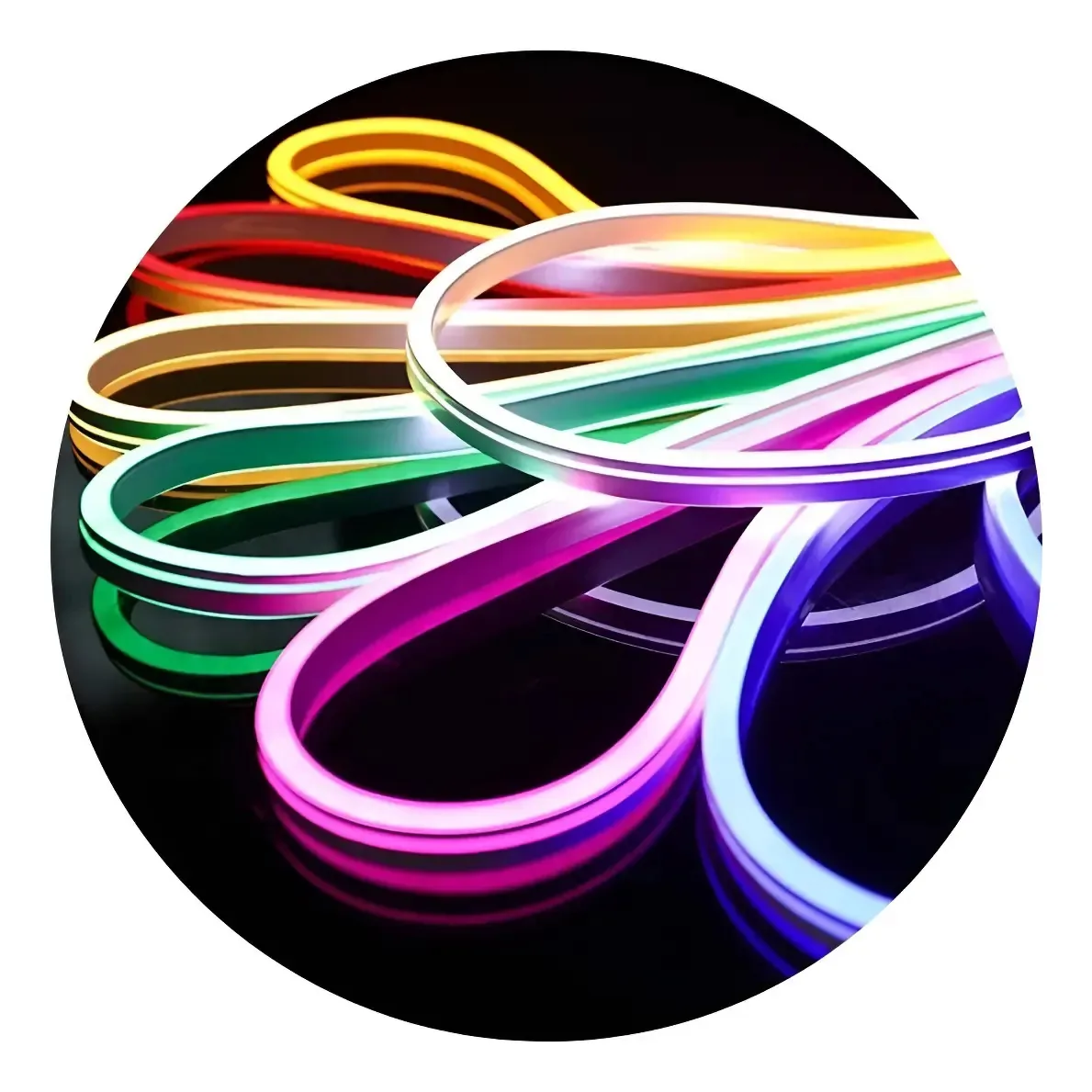 Mangueira LED Neon Flexível RGB 8m com Controle e App