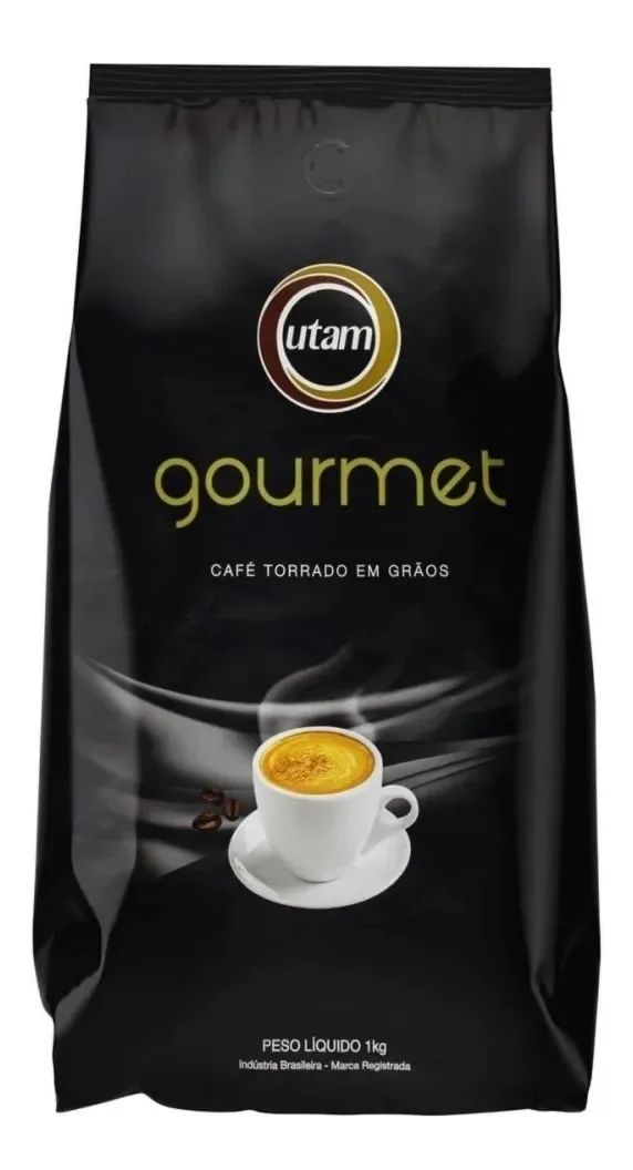 Café Torrado em Grãos Utam Gourmet Pacote 1kg
