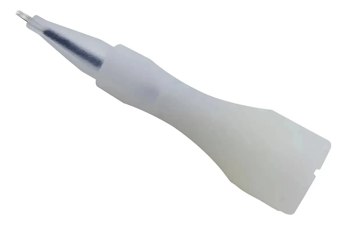 Kit 5 Agulhas Dermógrafo Lirio Flox Modelo 5 Pontas Circular Branco