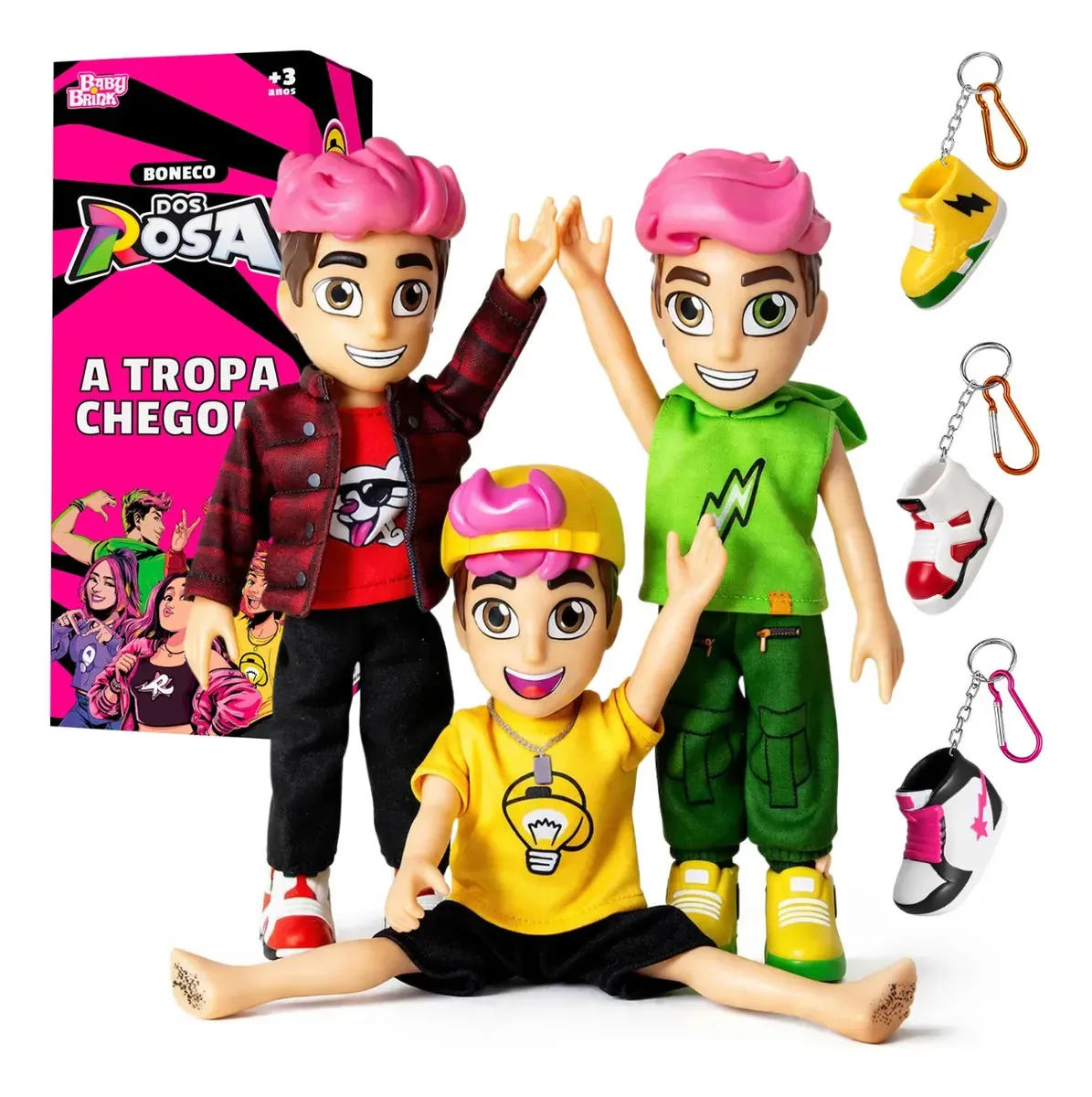 Kit Bonecos Dos Rosa Leozin Void Robson Articulados