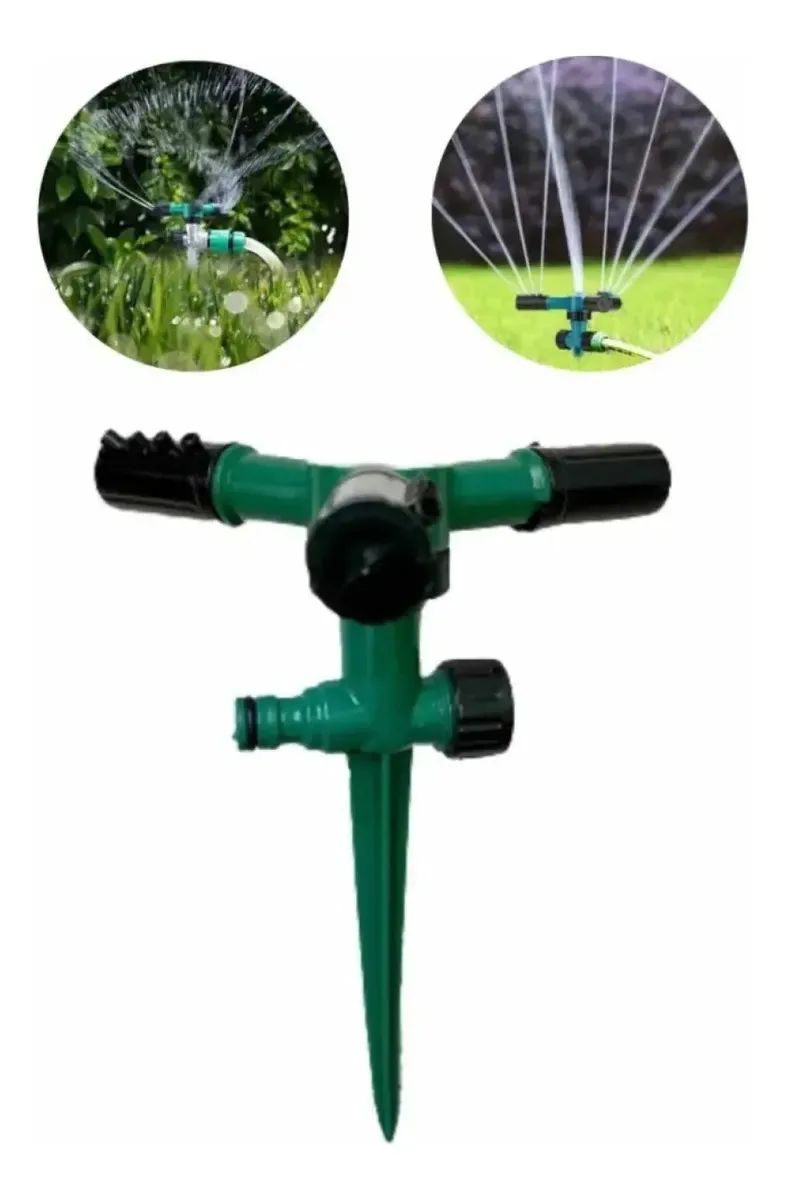 Aspersor Irrigação Giratório 360º Automático De Jardim