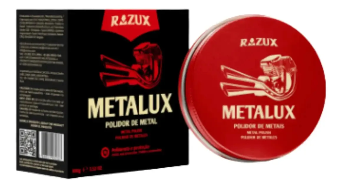 Abrilhantador de Metais e Cromados Razux Metalux 100 mL