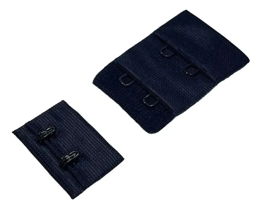50 Colchetes Extensor Duplo Sutiã 30mm Lingerie Cor Azul Marinho
