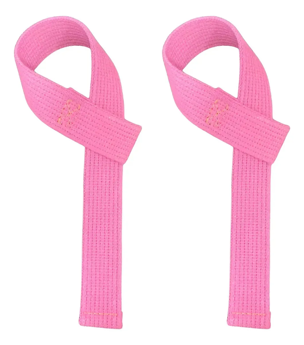 Strap Para Academia Crossfit Treino Pesado Musculação Fitnes Cor Rosa