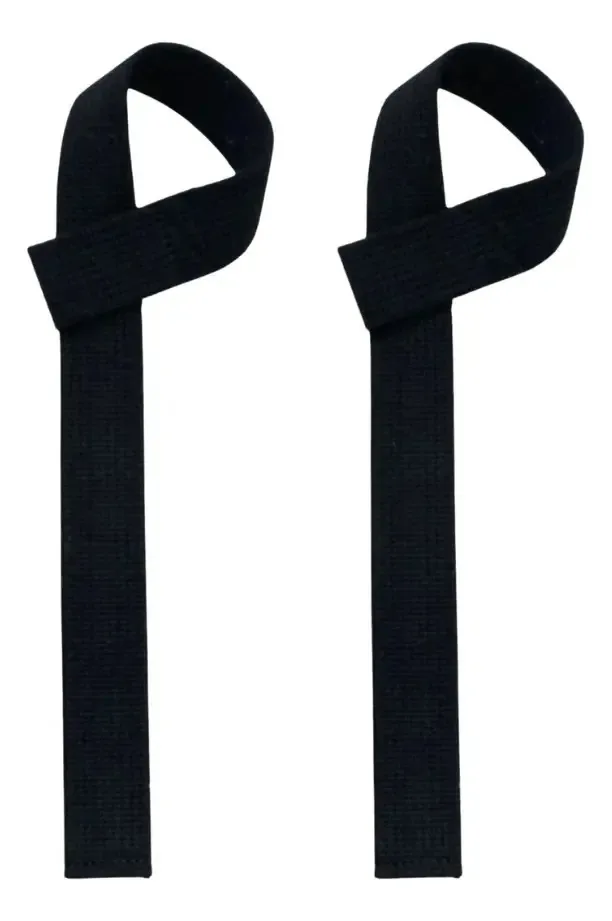Strap Para Academia Crossfit Treino Pesado Musculação Fitnes Cor Preto