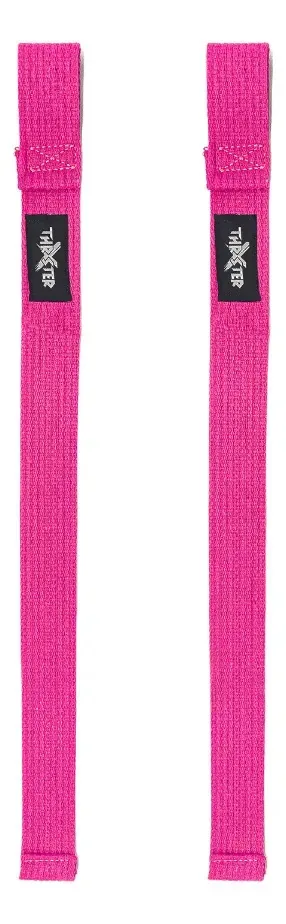Tala Strap 100% Algodão Crossfit Musculação Premium Cor Rosa