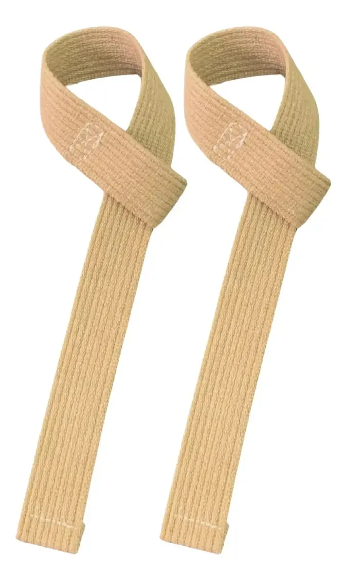 Strap Para Academia Crossfit Treino Pesado Musculação Fitnes Cor Bege