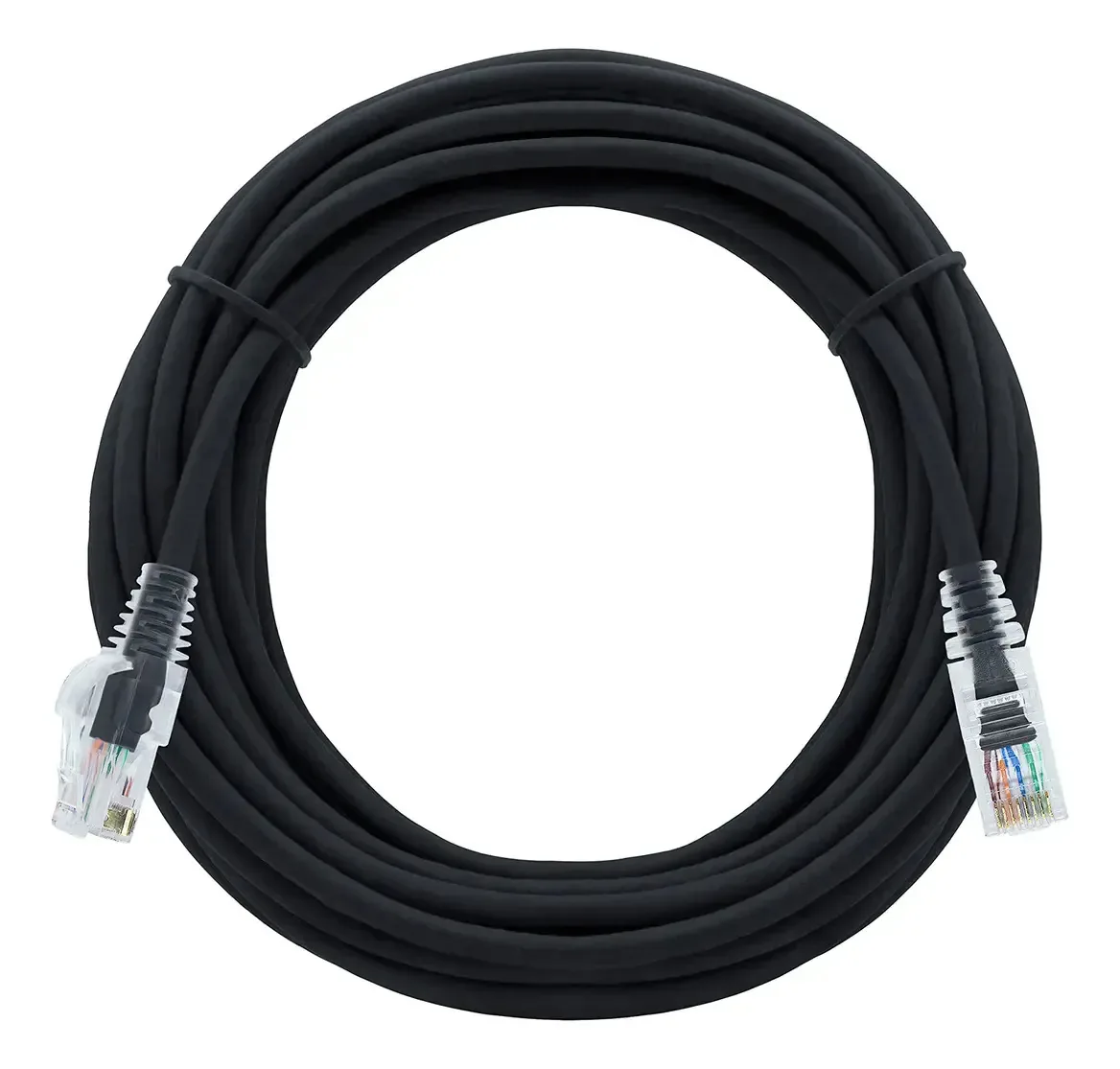 Cabo De Internet 10m -- Internet Lan Utp --- Montado Cor Preto